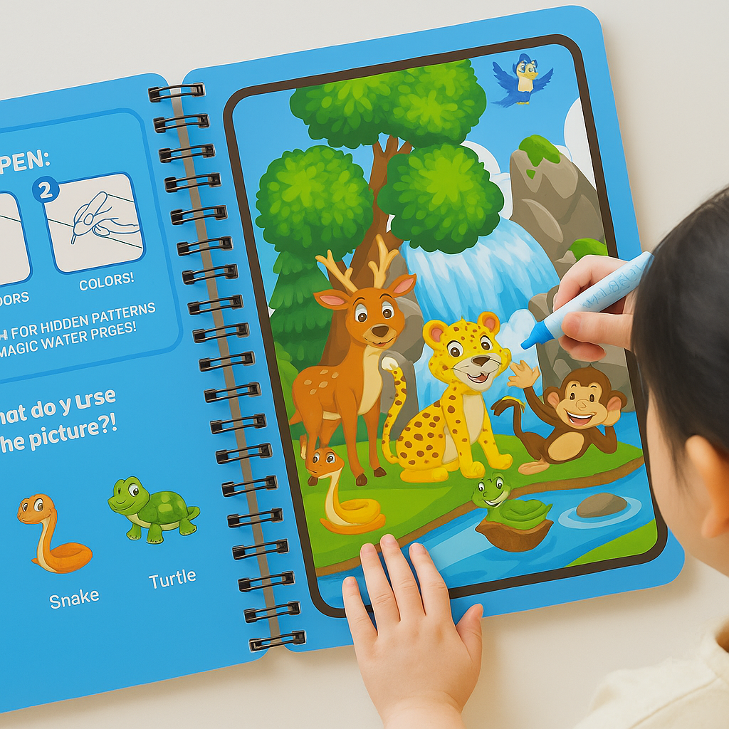 Children's Magic Water Painting Book