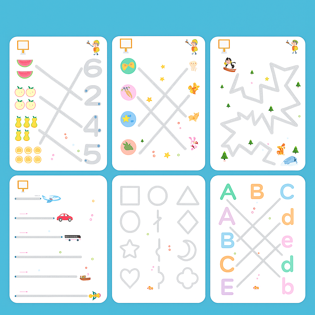 Preschool Pen Control Practice Workbook