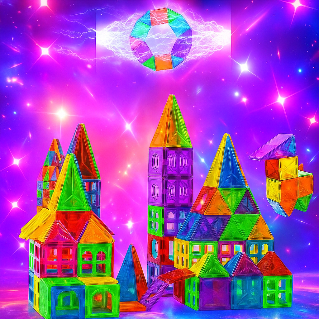 Magnetic Building Tiles For Kids