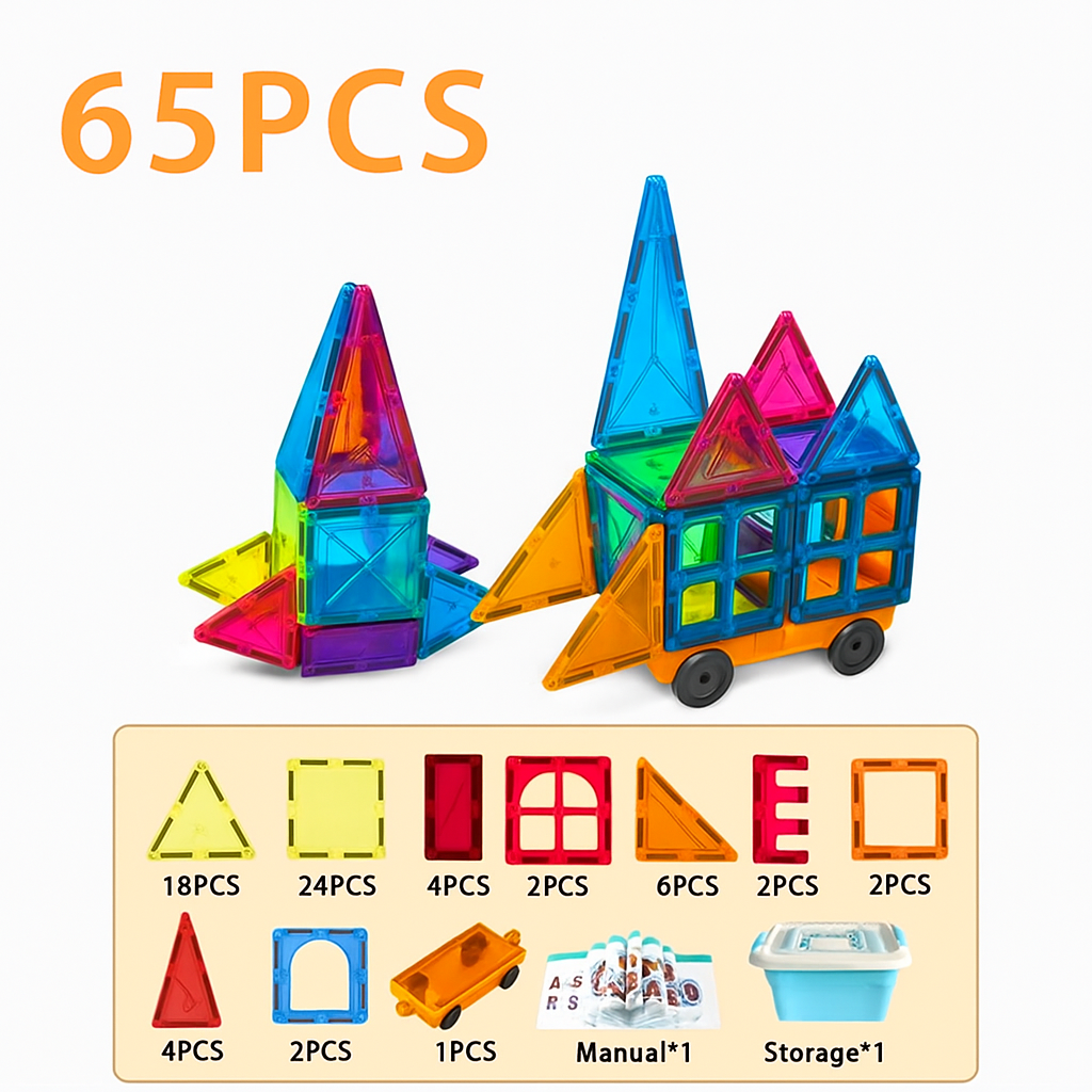 Magnetic Building Tiles For Kids