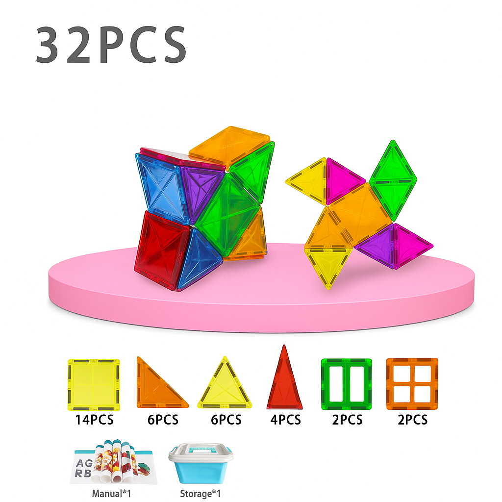 Magnetic Building Tiles For Kids