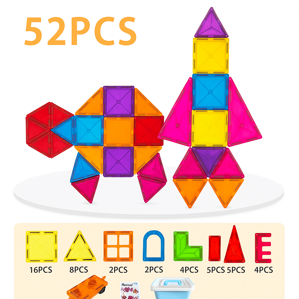 Magnetic Building Tiles For Kids