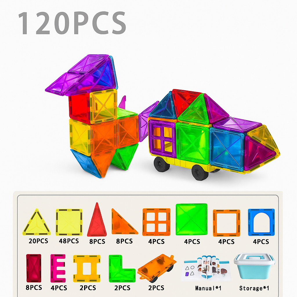 Magnetic Building Tiles For Kids