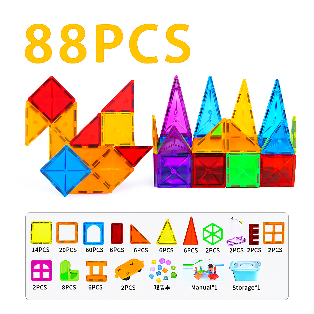 Magnetic Building Tiles For Kids