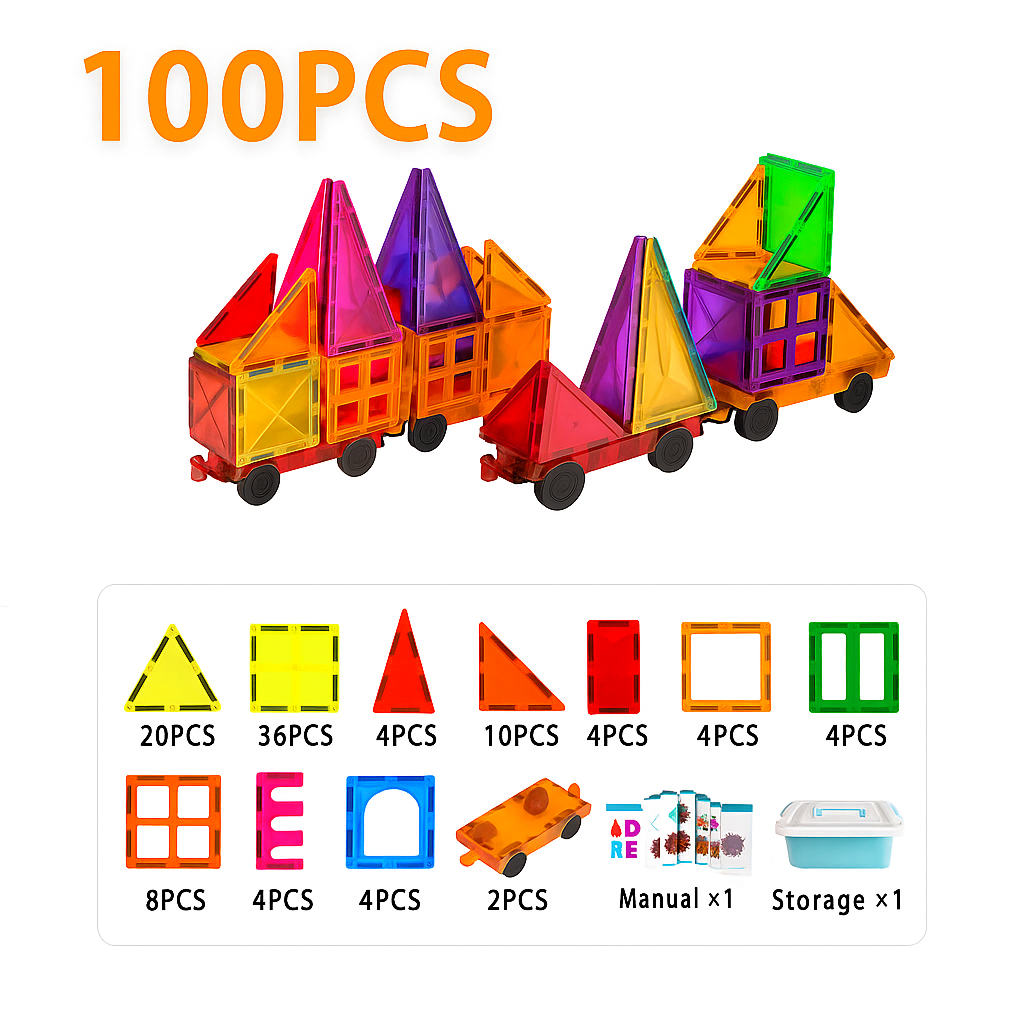 Magnetic Building Tiles For Kids