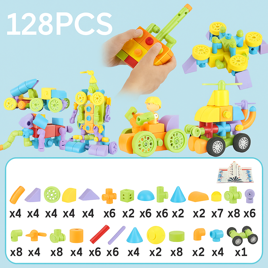 STEM Magnetic Tiles – Colorful Building Blocks for Kids