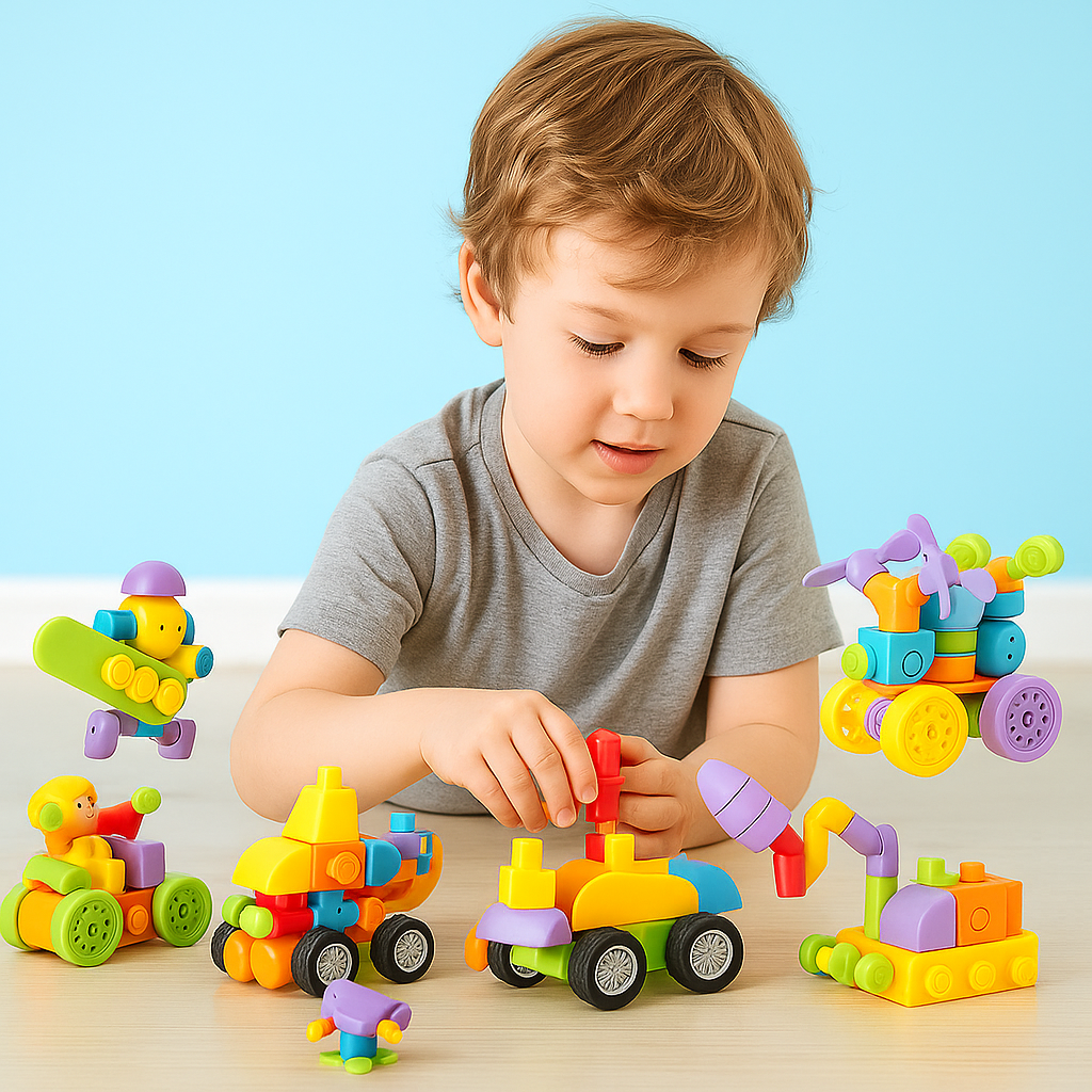 STEM Magnetic Tiles – Colorful Building Blocks for Kids