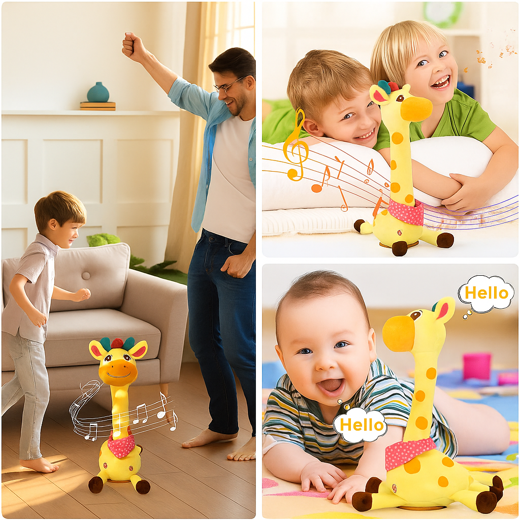 Musical Giraffe Toy – Sings, Dances & Repeats What You Say