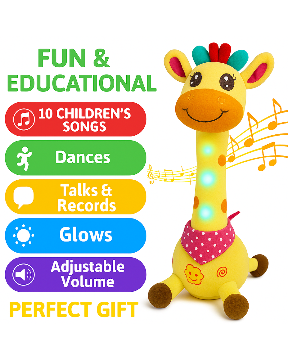 Musical Giraffe Toy – Sings, Dances & Repeats What You Say