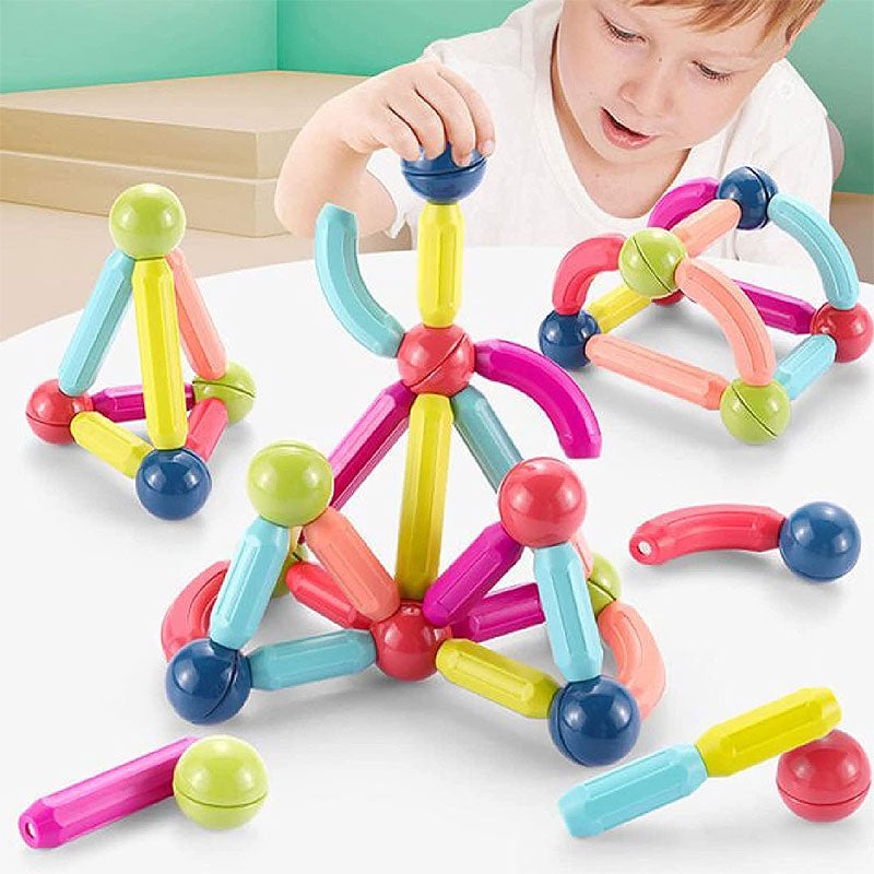 Magnetic Building Sticks Set – Large Pieces STEM Toy
