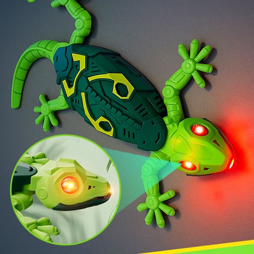 Wall-Climbing Chameleon – LED Eyes & Flexible Movement