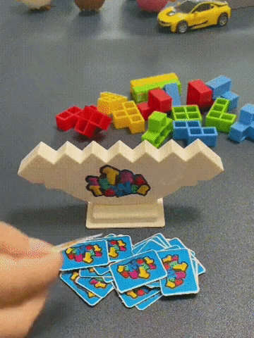 Tumbling Tetris Tower β Balance Game for Kids & Family Fun