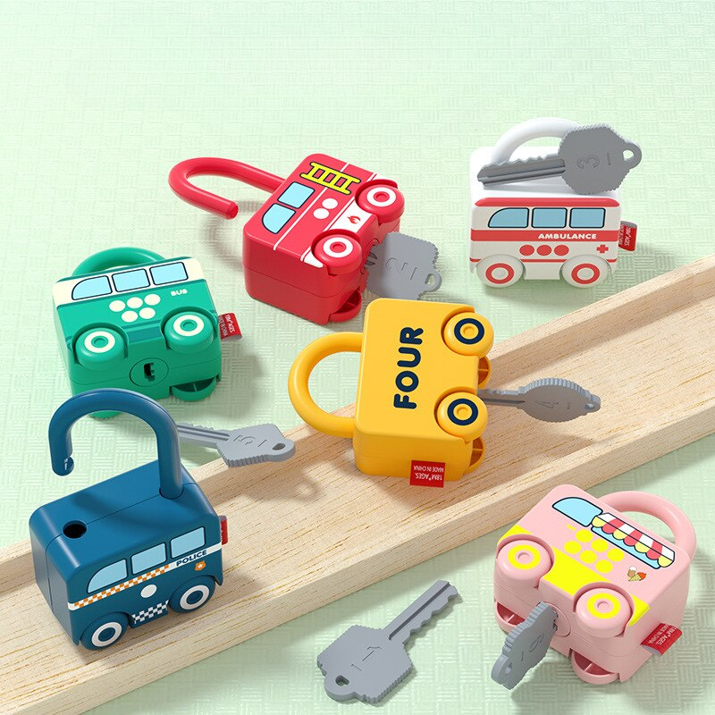 LocknLearn | Learning to discover with interactive Montessori toy locks - Stimulates curiosity and motor skills