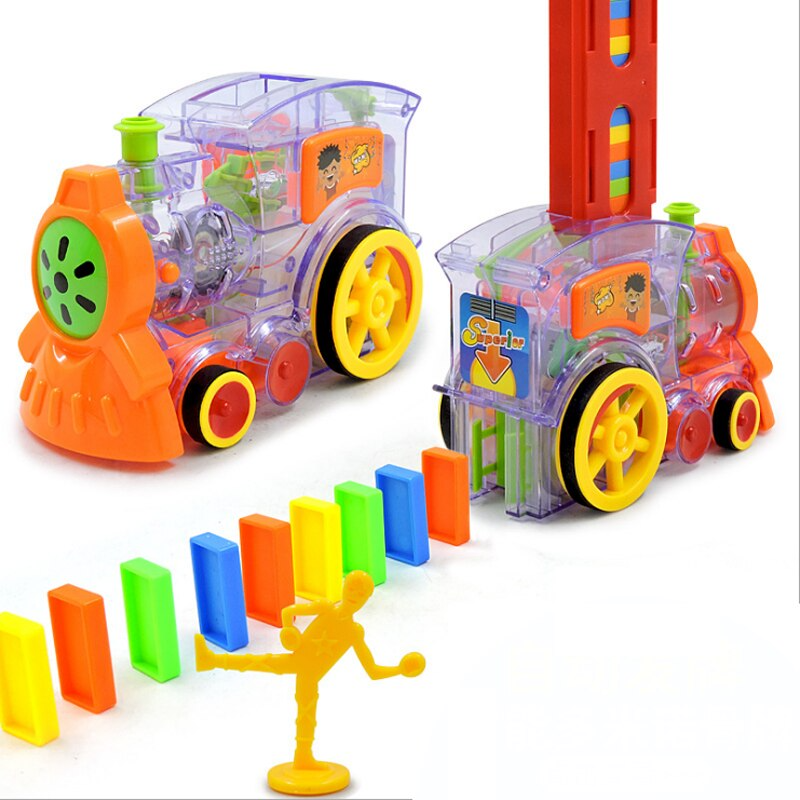 Toystar Super Domino Train | Stimulates building fun and creativity - Quick domino setup - Stimuleert bouwplezier en creat...