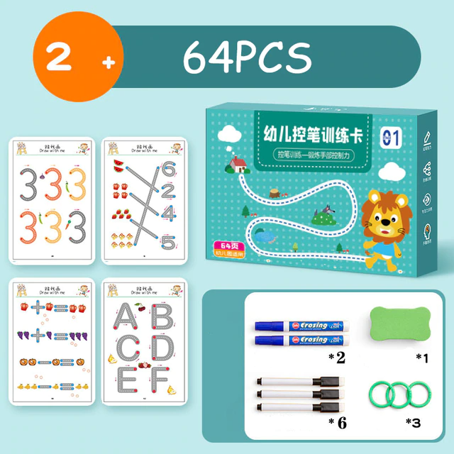 Toystar Children's Tracing Workbook | Stimulates playful learning and motor skills - Play and learn fun - *Stimuleert spel...