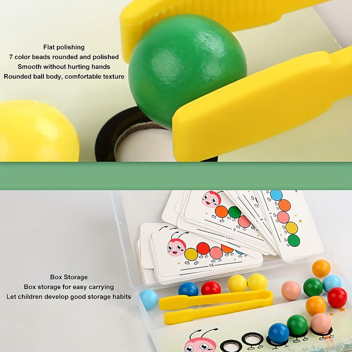 Toystar Ecotoys Rainbow Worm Stack | Playful Stacking - Educational Montessori Stacking Toys - Spelenderwijs Stapelen - Ed...