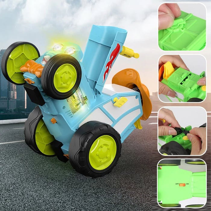 Toystar Mini RC Car | Fun - Music, Lights and Jumping Function in One - Speelplezier - Muziek, Lichten en Springfunctie in...