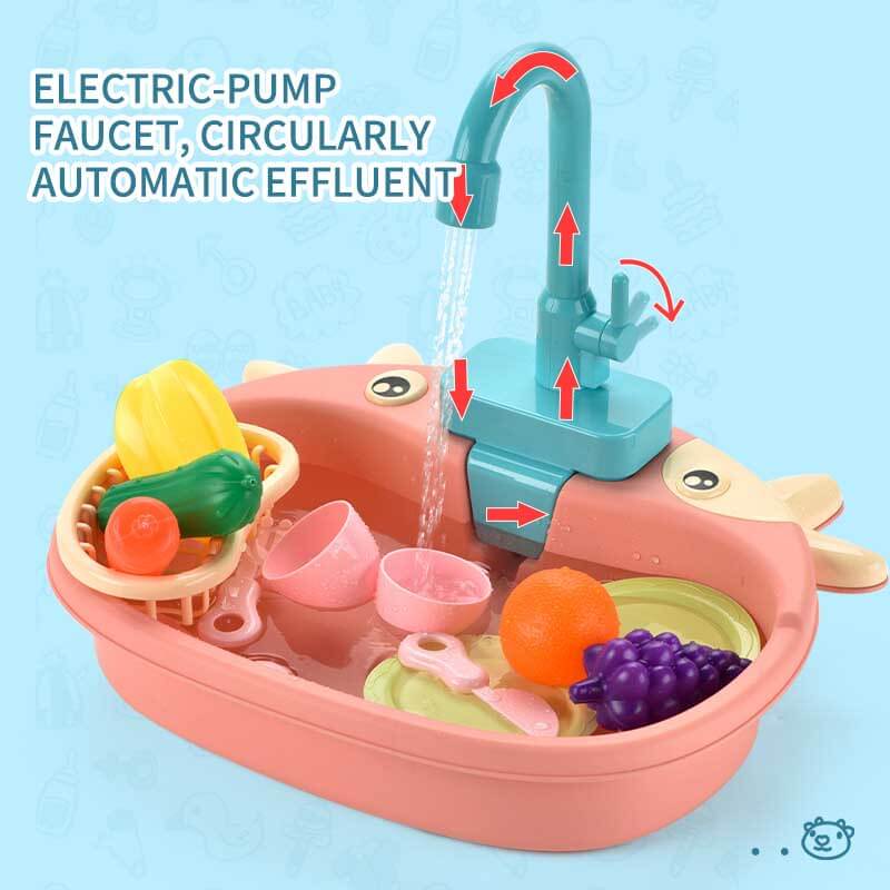 Toystar AquaWash | Learning housekeeping through play - Realistic toy dishwasher with running water - Spelenderwijs huisho...