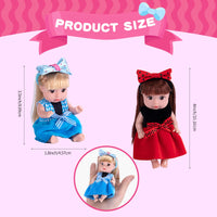 Thumbnail for Toystar DollyDreams | Magical play fun - Set of cute dolls with colorful dresses - Bestseller - Magisch speelplezier - Set...
