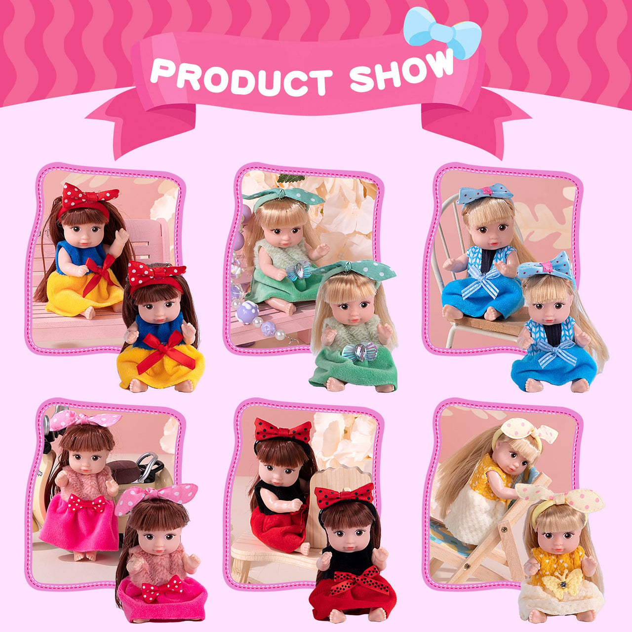 Toystar DollyDreams | Magical play fun - Set of cute dolls with colorful dresses - Bestseller - Magisch speelplezier - Set...