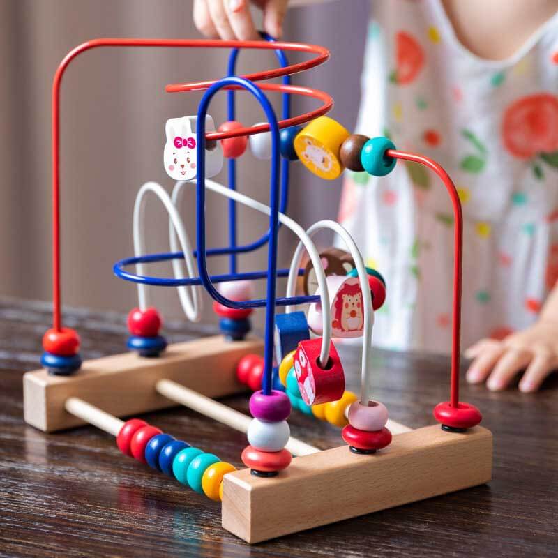 Toystar BeadMaze | Learning and playing in balance - Montessori wooden bead spiral for children - Leren en spelen in balan...