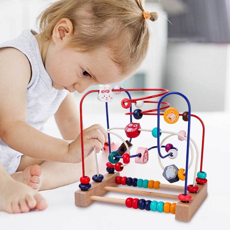 Toystar BeadMaze | Learning and playing in balance - Montessori wooden bead spiral for children - Leren en spelen in balan...