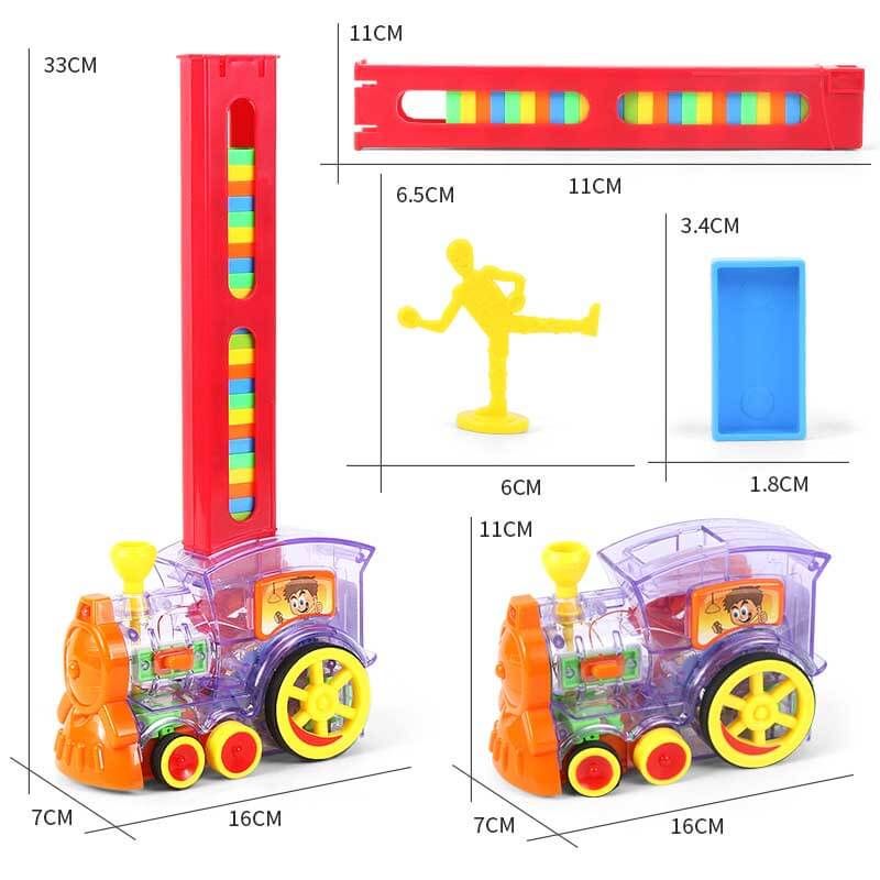 Toystar DominoExpress | Endless fun - Automatic domino train with colorful blocks - Eindeloos speelplezier - Automatische ...
