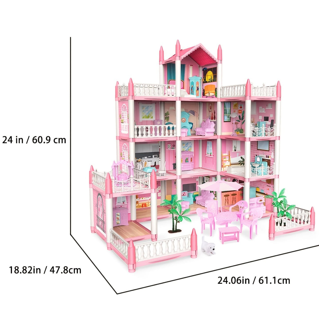 Wonderland Dollhouse | Magical mini world - DIY princess castle with LED lighting