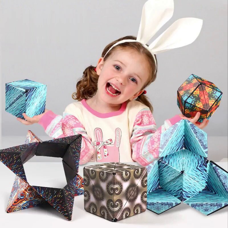 Flipped Cube | The Ultimate Sensory Fidget Toy - Stimulates relaxation and motor skills