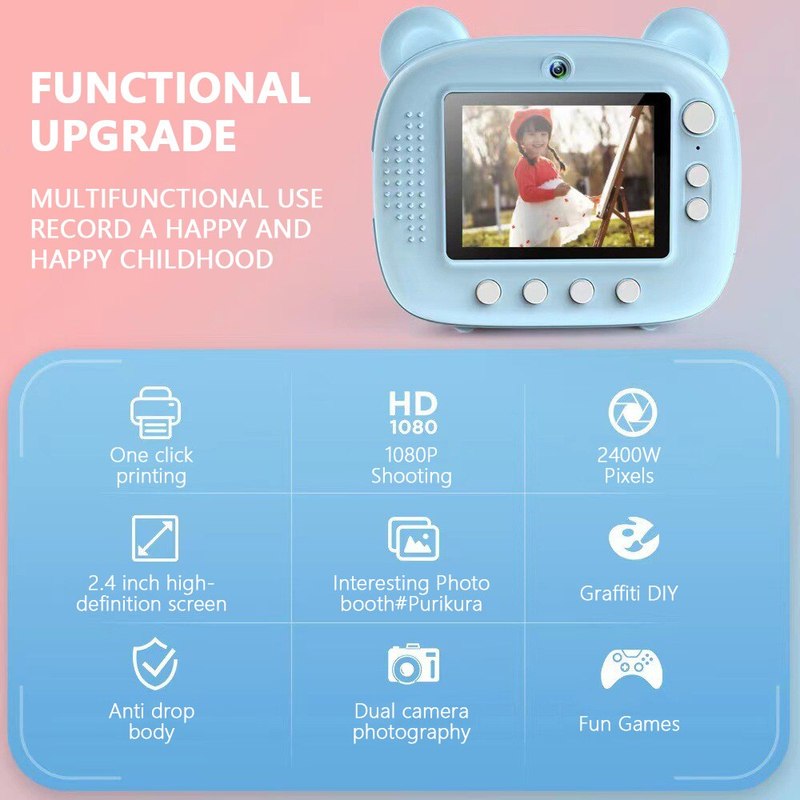 Toystar PrintyCam | Capturing memories - Child-friendly thermal printing camera - Herinneringen vastleggen - Kindvriendeli...