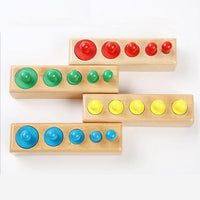 Thumbnail for Toystar Ecotoys SensoryBlocks | Develop sense of touch and coordination - Montessori wooden puzzle set - Ontwikkel tastzin...