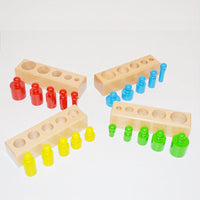 Thumbnail for Toystar Ecotoys SensoryBlocks | Develop sense of touch and coordination - Montessori wooden puzzle set - Ontwikkel tastzin...