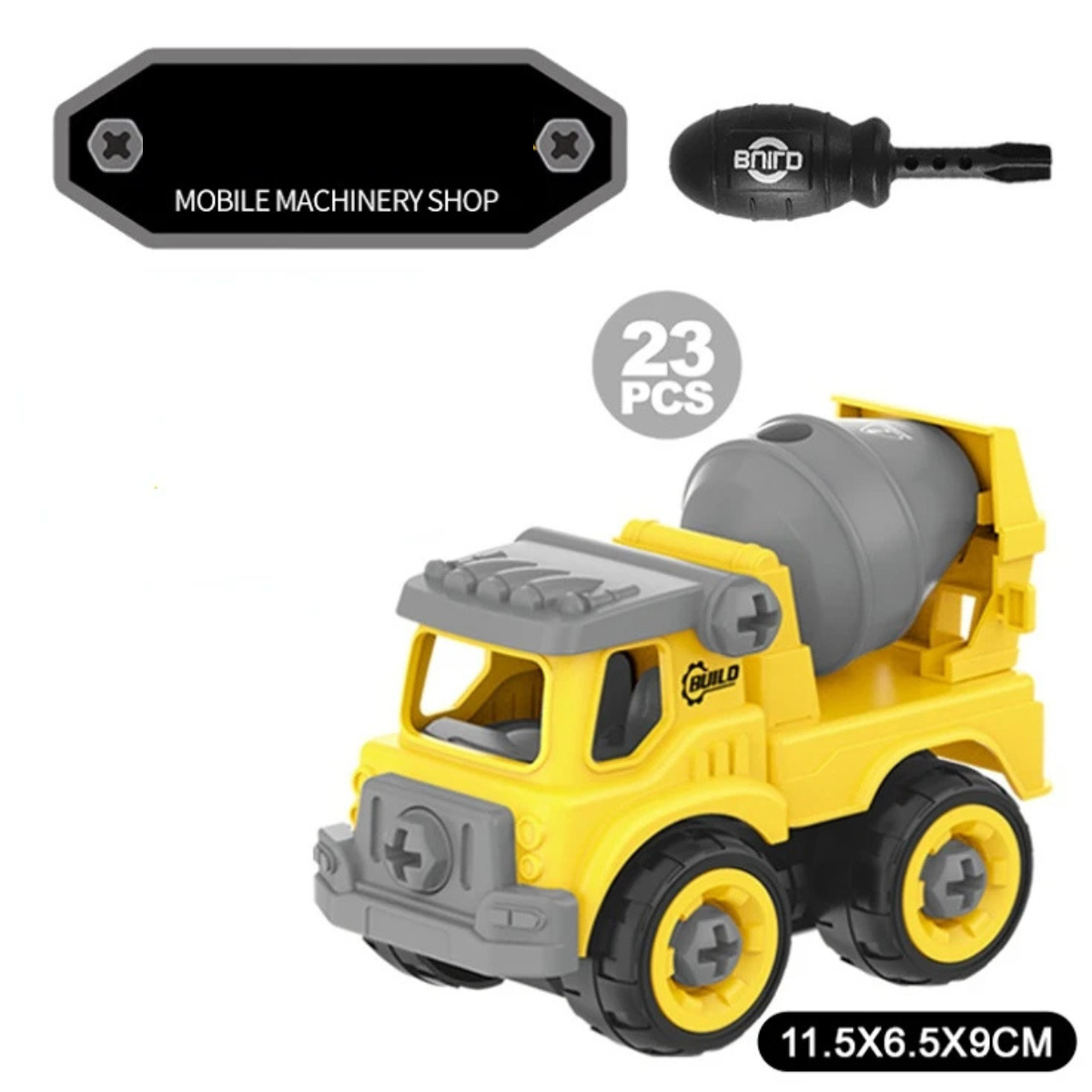 Toystar BuildMaster | Stimulate your child's creativity - construction playset with excavator, tractor and more - stimulee...