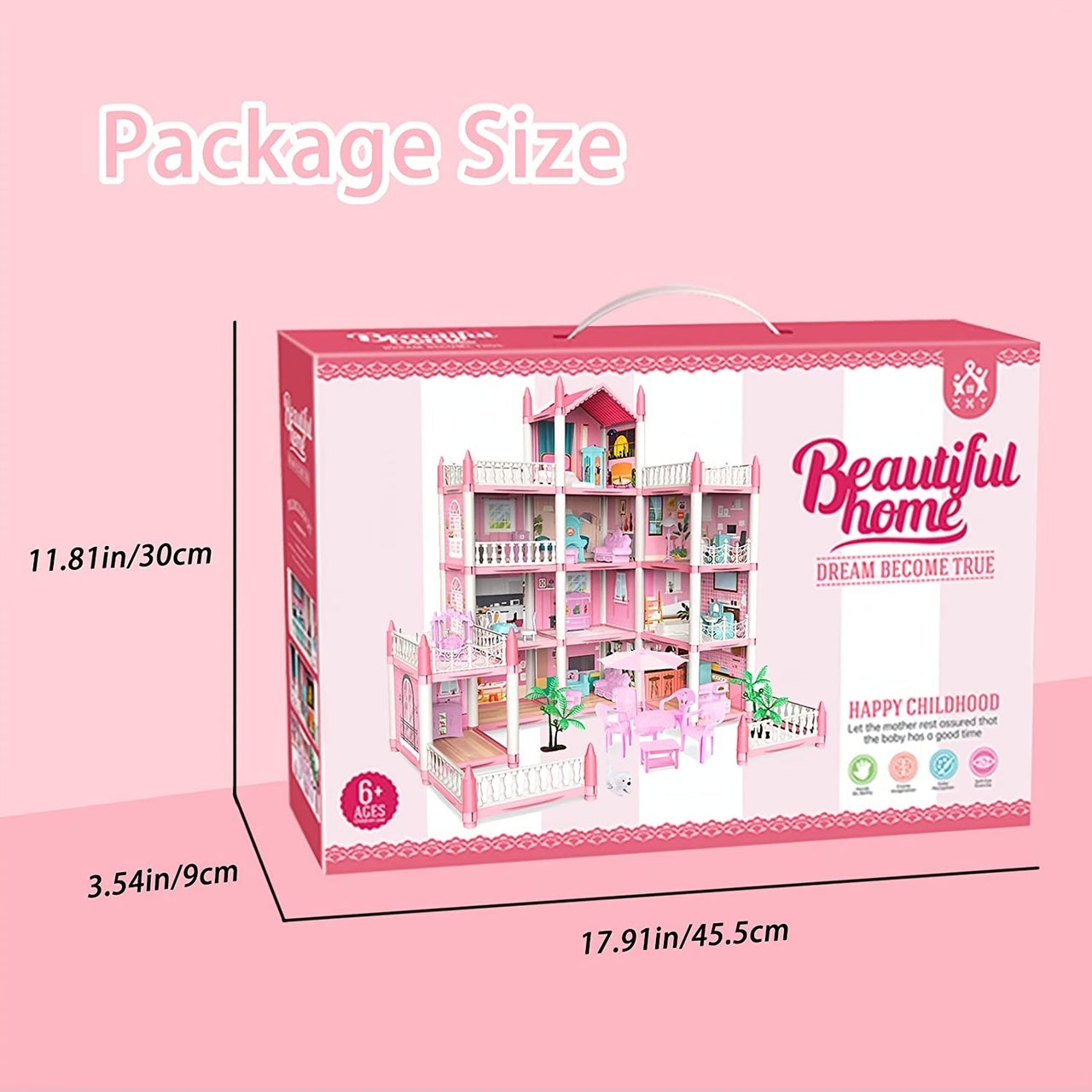 Toystar Wonderland Dollhouse | Magical mini world - DIY princess castle with LED lighting - Bestseller - Magische miniwere...