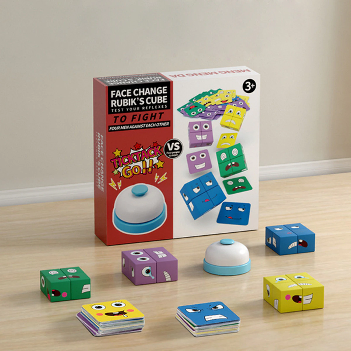 Toystar Face Expression Cubes | Stimulates Thinking Training and Creative Play - Block Puzzle for Children - Stimuleert De...