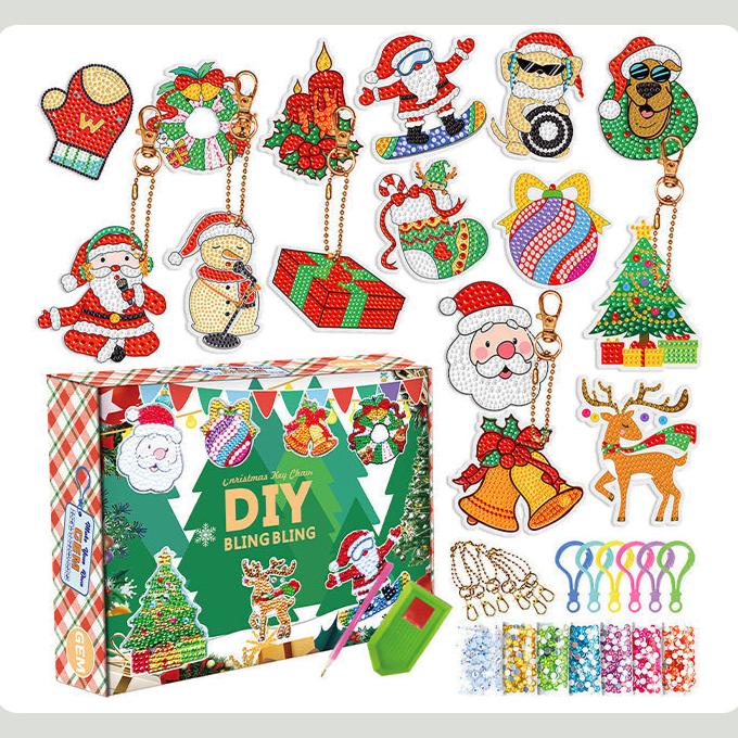 Toystar SparklyXmas | Festive surprise - DIY diamond painting keychain blind box - Feestelijke verrassing - DIY diamant sc...