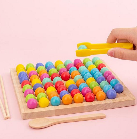 Ecotoys BeadBounce | Count, Slide, Win - Montessori Bead Board Sorting Game