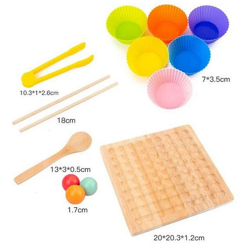 Toystar Ecotoys BeadBounce | Count, Slide, Win - Montessori Bead Board Sorting Game - Tellen, Schuiven, Winnen - Montessor...