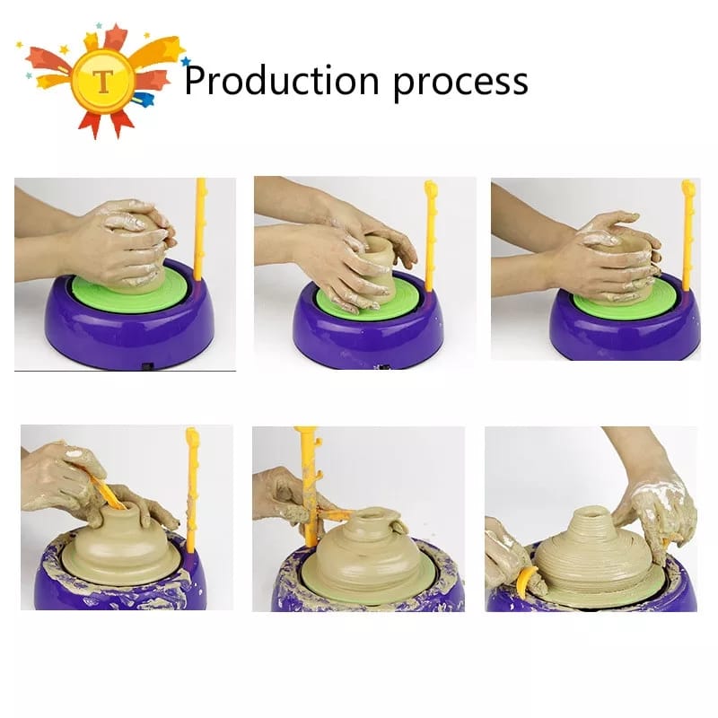 Creative Pottery Set | Learn and Make Your Own Pots - DIY Clay Workshop for Children
