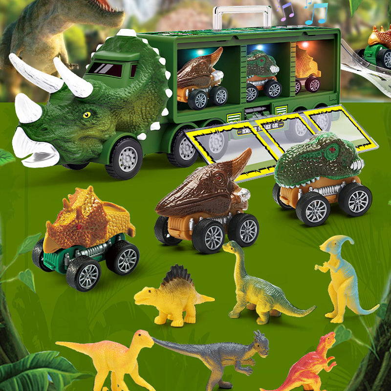 Toystar Musical Dinosaur Truck | Fun Dinosaur Transporter Toy - Encourages creative play and motor skills - Prettige Dinos...