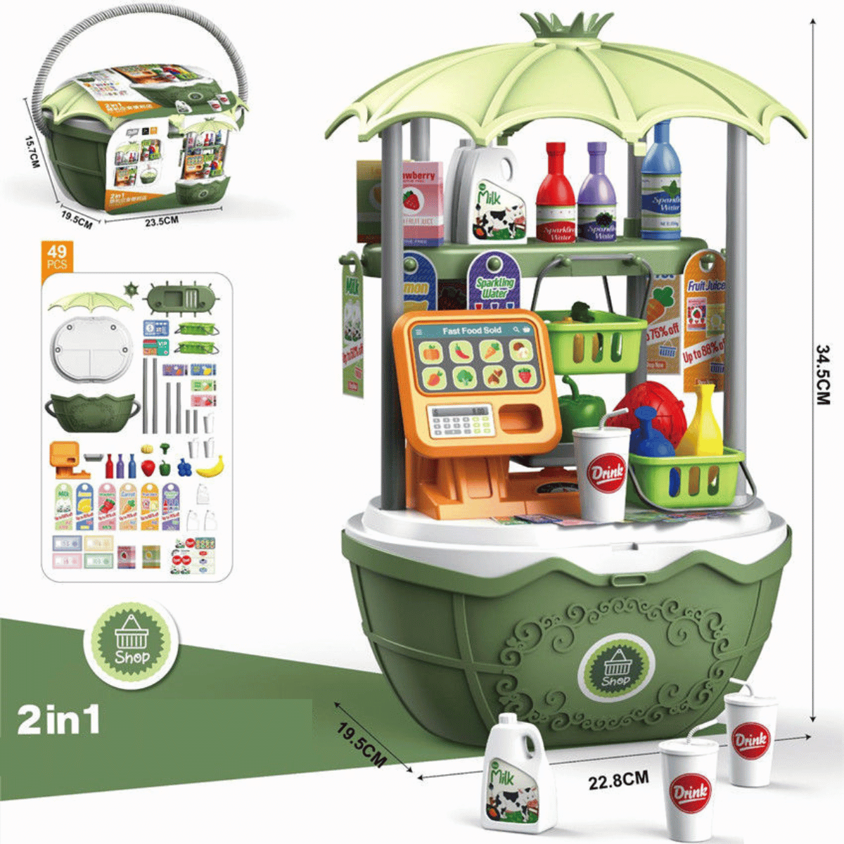 Toystar Flex Ice Cream Parlor | Creative - Educational Playset for Children - Creatief - Educatieve Speelset voor Kinderen...