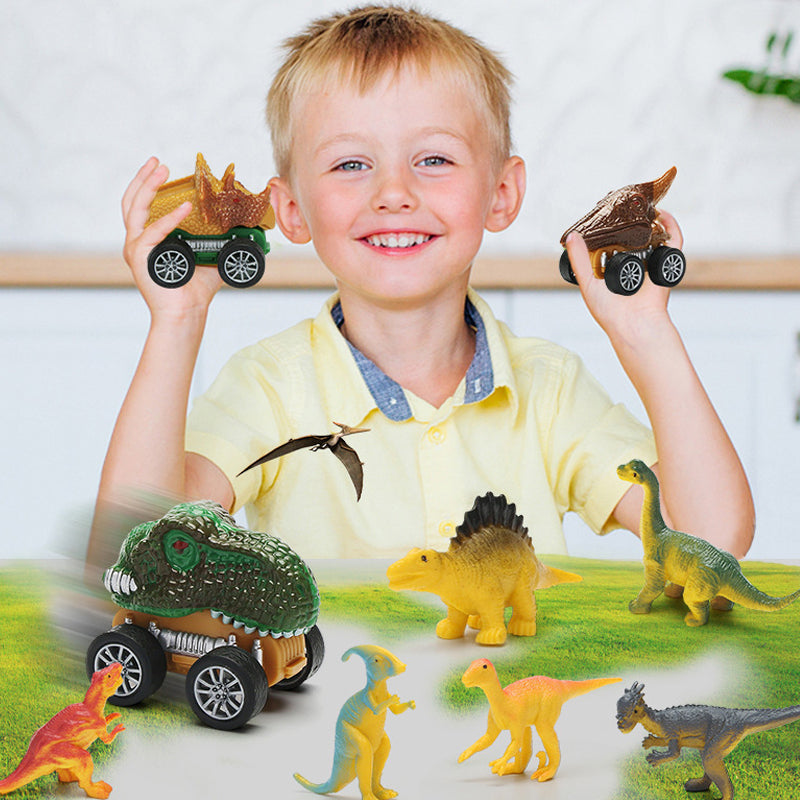 Musical Dinosaur Truck | Fun Dinosaur Transporter Toy - Encourages creative play and motor skills