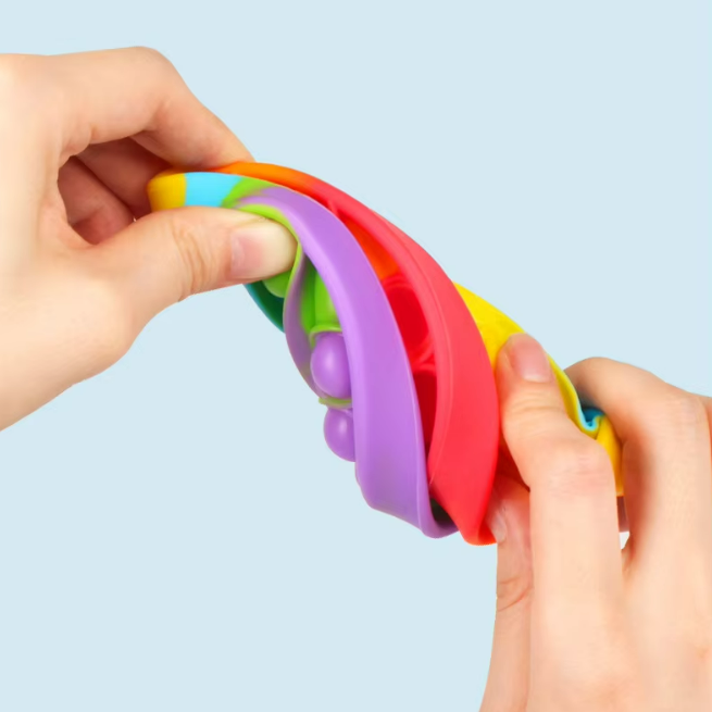 Toystar Rainbow Dino Fidget | Release Stress - Stress Reliever for Kids - Dinosaurus Pop Speelgoed en Anti Stress Gadget v...