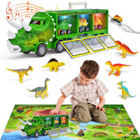 Thumbnail for Musical Dinosaur Truck | Fun Dinosaur Transporter Toy - Encourages creative play and motor skills