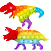 Thumbnail for Toystar Rainbow Dino Fidget | Release Stress - Stress Reliever for Kids - Dinosaurus Pop Speelgoed en Anti Stress Gadget v...