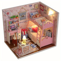 Thumbnail for Dollhouse | Magical mini world - DIY wooden house with LED lighting
