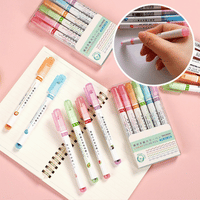 Thumbnail for Multi-Color Highlighter Pen | Colorful Roller Tip Highlighter Set for Creative Minds - 6 Pieces Full of Fun