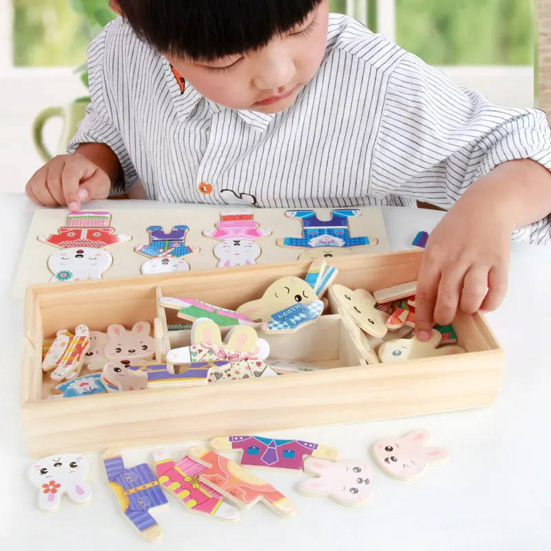 Toystar EcoToys ChicCub | Stimulate creativity and imagination - Dress up puzzle Boris - Stimuleer creativiteit en fantasi...