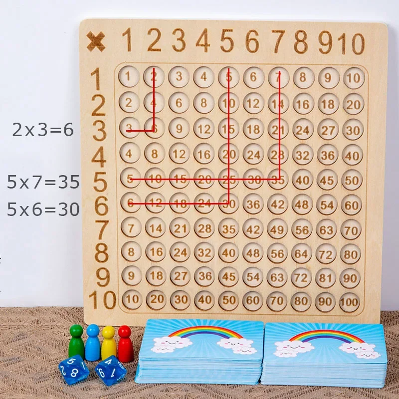 Toystar EcoToys Calcublox | Wooden Educational Math Game - Learn to count quickly & easily - educational game - calculatio...