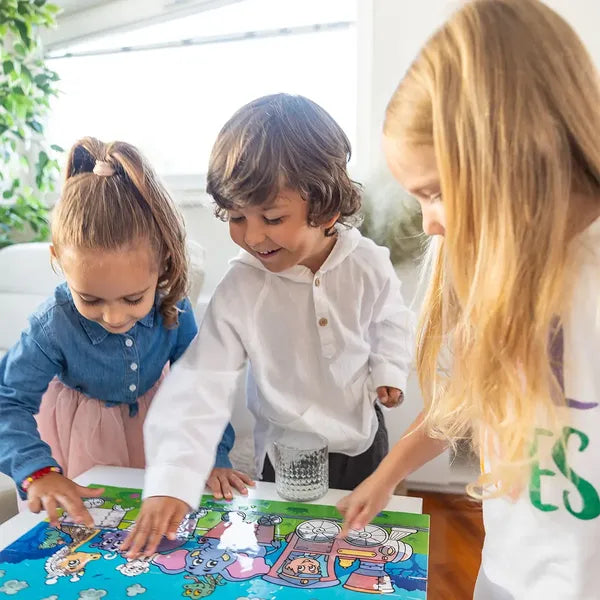 Toystar BlockSlim | Learning through play with wooden blocks – Montessori 3D puzzle - Spelend leren met houten blokken – M...